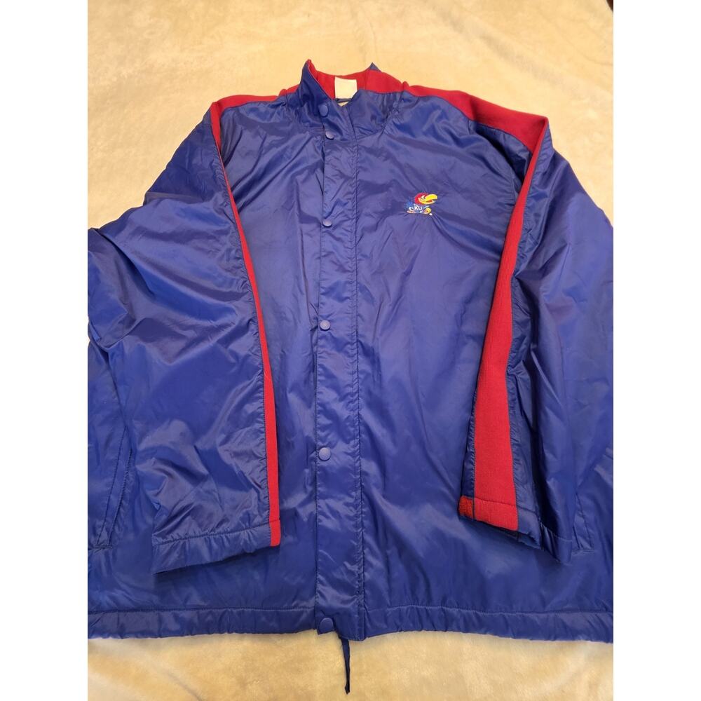 Kansas Jayhawks Red Oak Men's Full Zip Windbreaker Blue Size Xl
